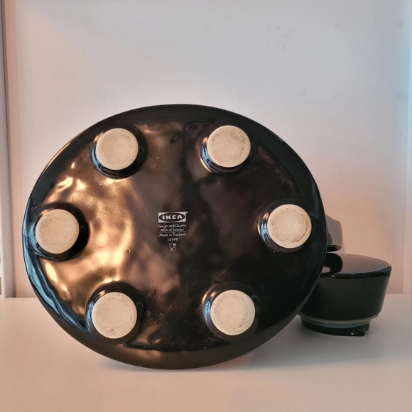 1990s Vintage Ikea Värme Ceramic Teapot - Black - Picture 5 of 5